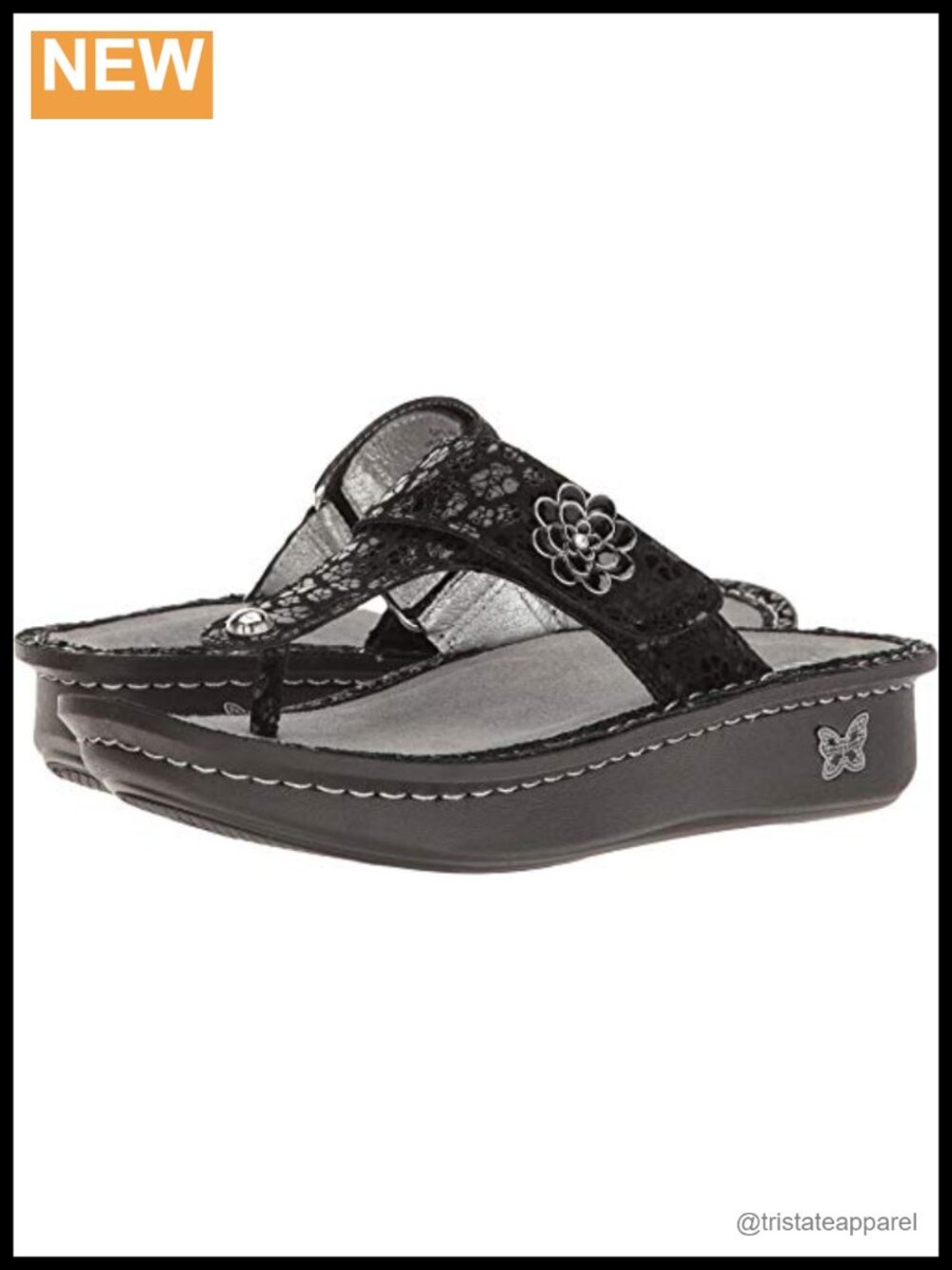 Alegria Carina Suede Mesh Wedge Sandal Ankle Strap Slip Resistant